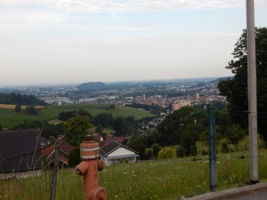 Blick von Simmling in die Innenstadt